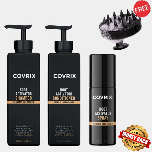 Covrix™ Hair Growth System + Free Scalp Massager